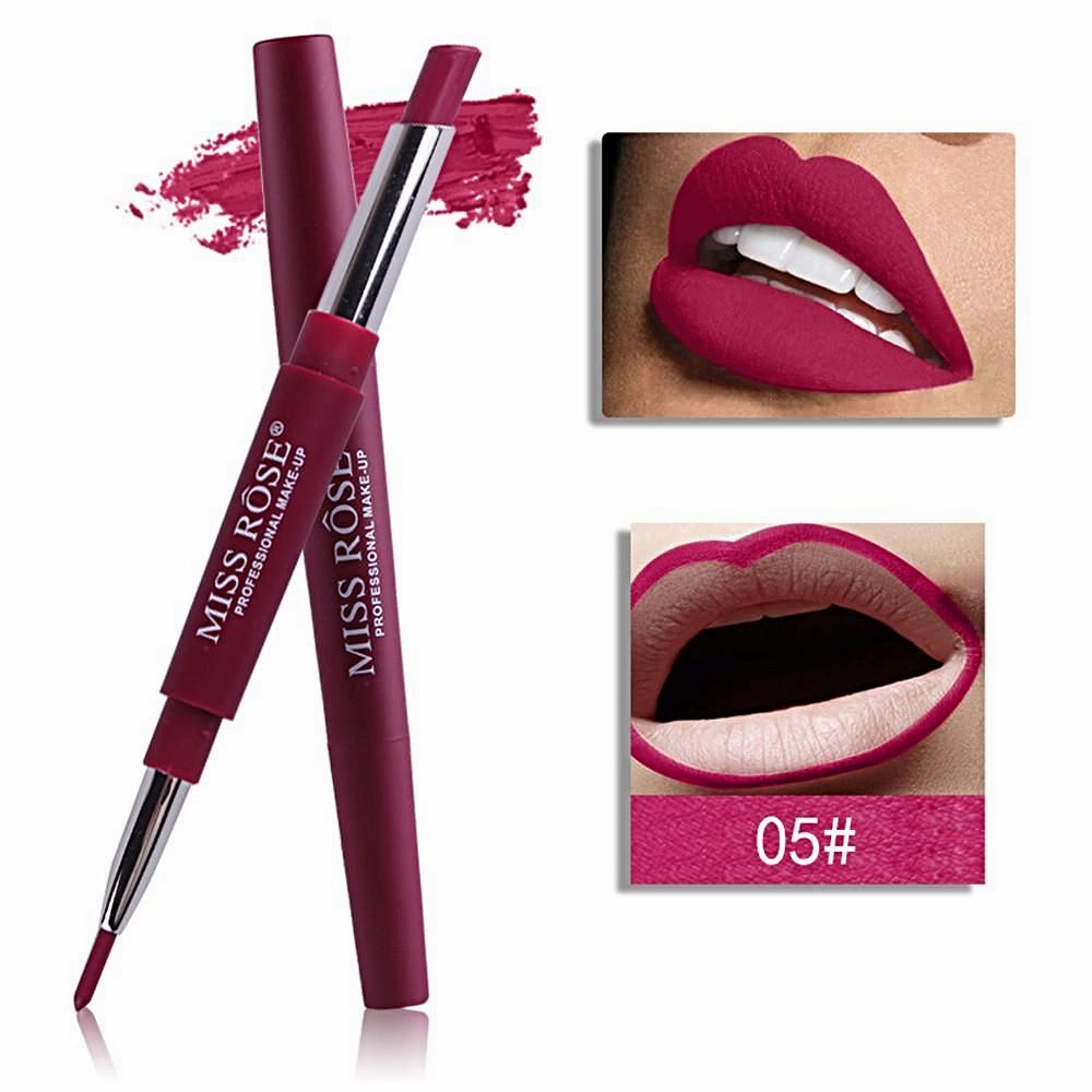 MISS ROSE®‎ Double-end Matte Lipstick & Lip Liner Pen