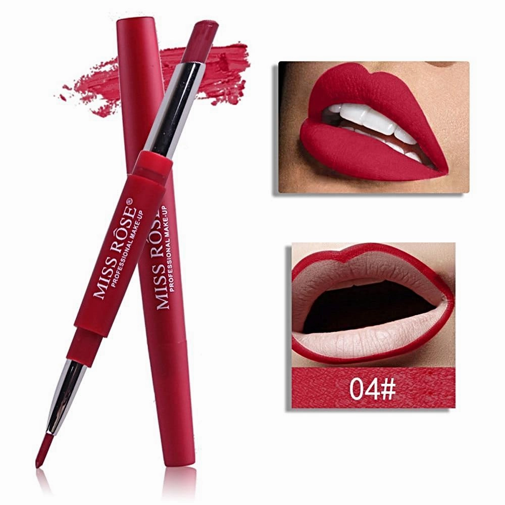 MISS ROSE®‎ Double-end Matte Lipstick & Lip Liner Pen