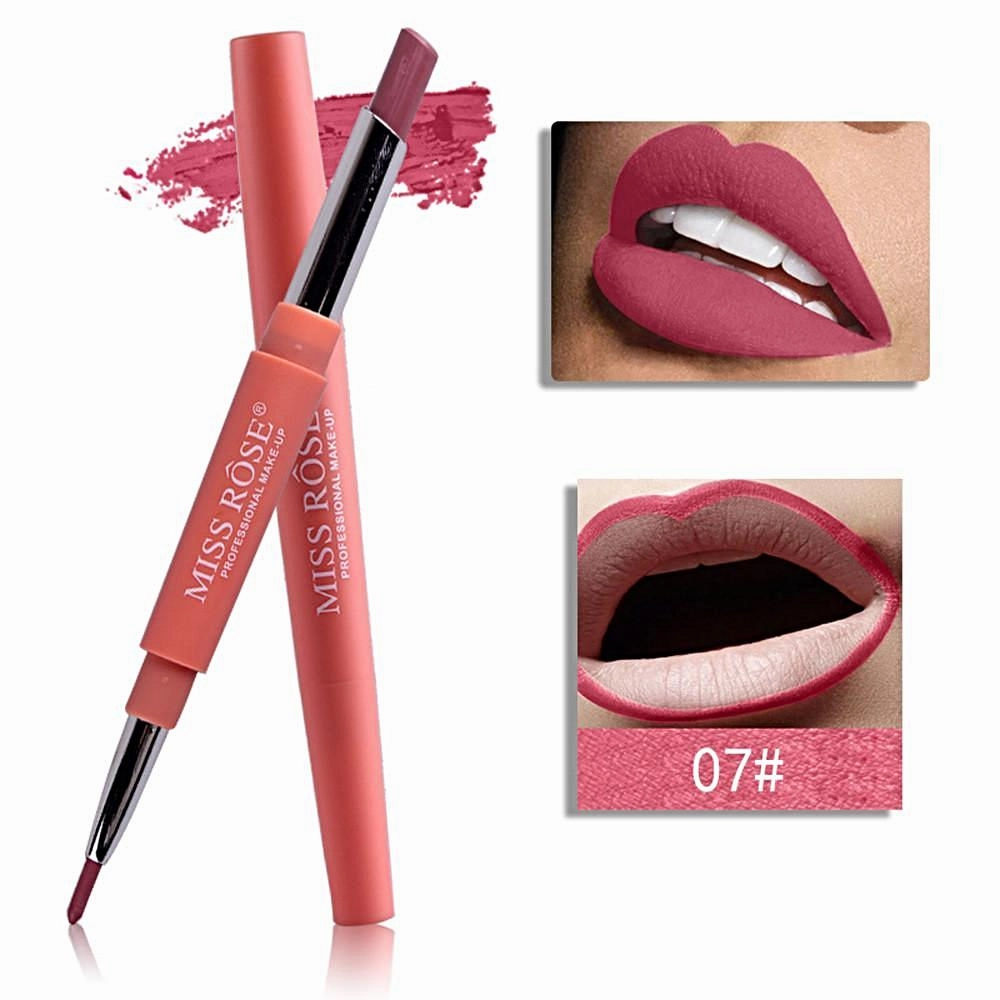 MISS ROSE®‎ Double-end Matte Lipstick & Lip Liner Pen