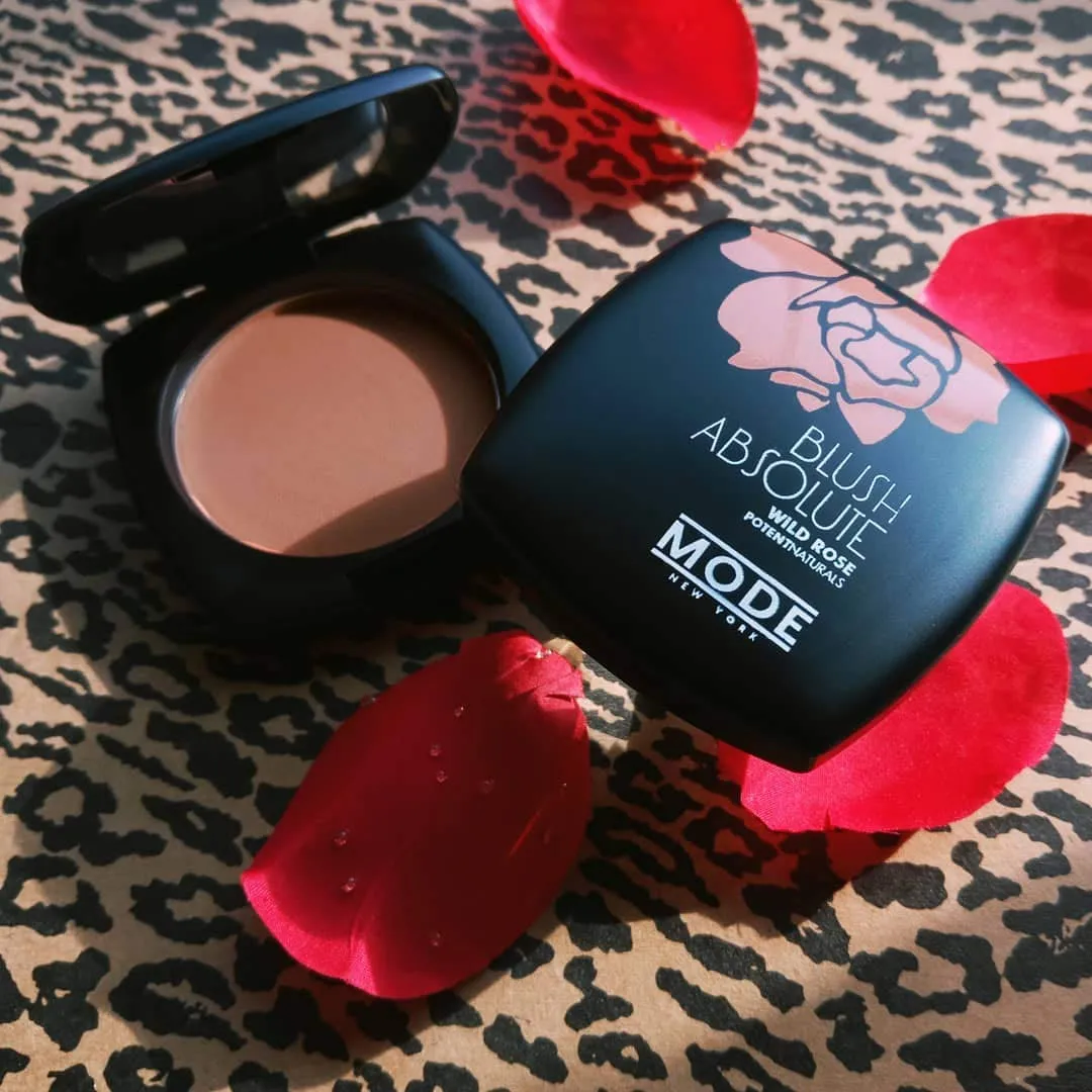 MODE Blush Absolute Terracotta Long Lasting Vibrant Cheek Color, Stay True Buildable Full Coverage Natural Looking Powder Blusher, Smooth Nourishing Wild Rose Skincare, Mirror Case - All Ways Foxy