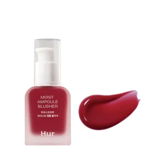 Moist Ampoule Blusher with 50% Moisture Essence | Hydrating & Long-Lasting Blush | 0.68fl.oz (9 Shades) - Ruby Red