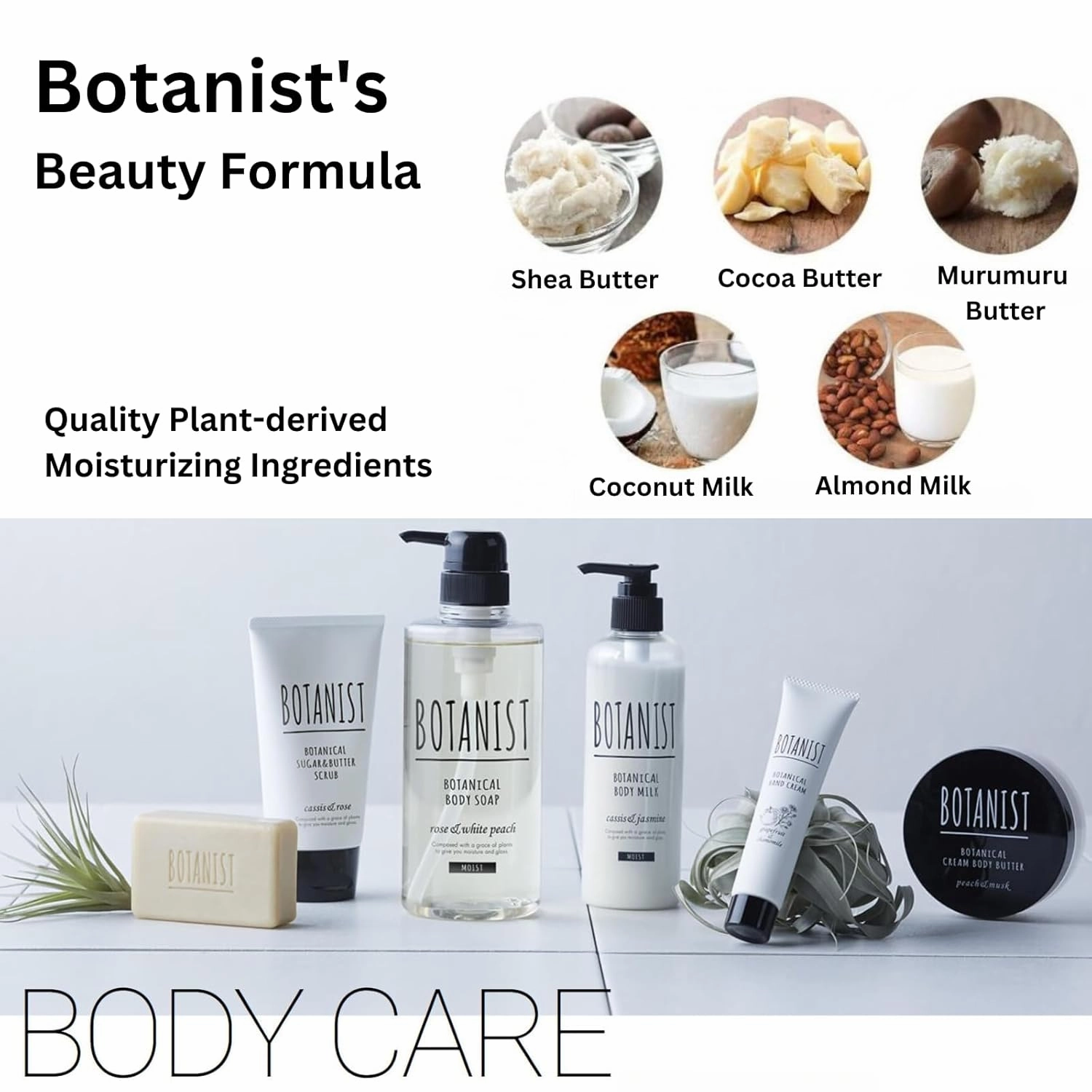 Moisturizing Body Wash for Women & Men, Natural Shower Gel with Botanical Butter Milk for Sensitive & Dry Skin, Organic Skin Care from Japan, CLEAR CLEANSE, Cassis& Leaf Green, 16.5 Fl Oz 3EA