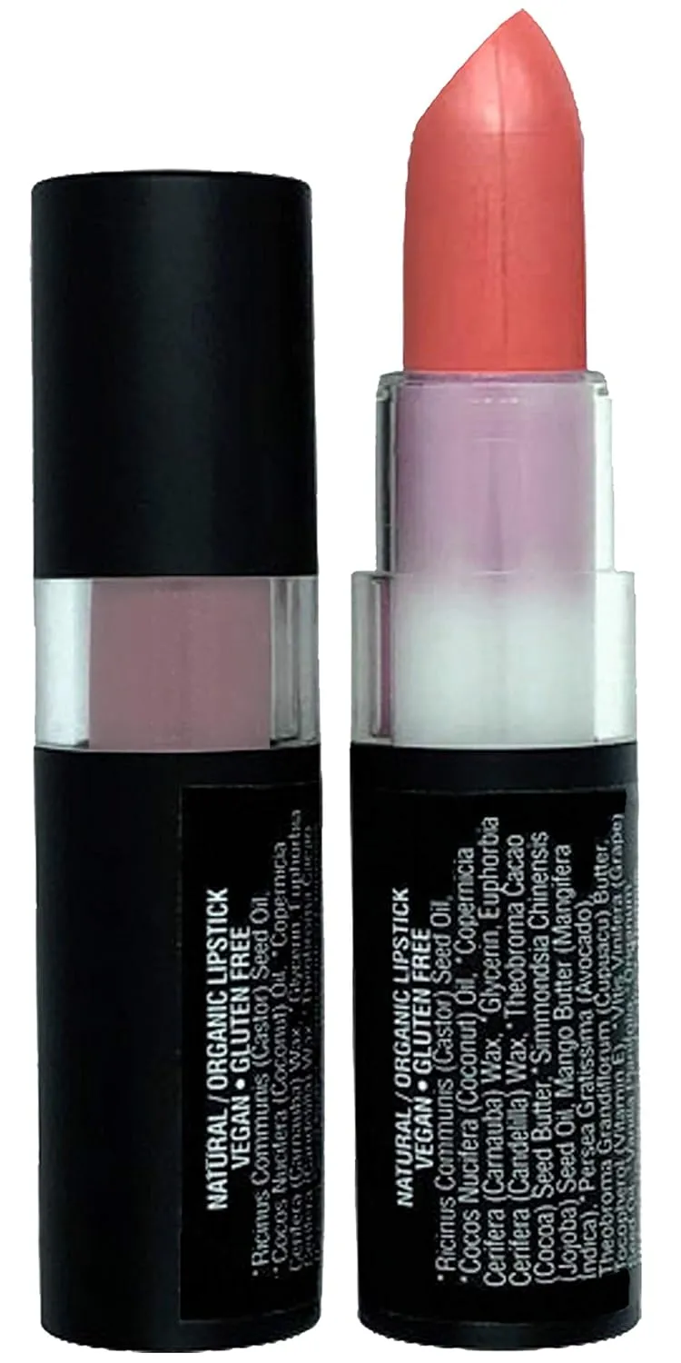 Mom's Secret Natural Lipstick, Organic, Vegan, Gluten Free, Cruelty Free, Made in the USA, 0.12 oz. (Radiant Rose)