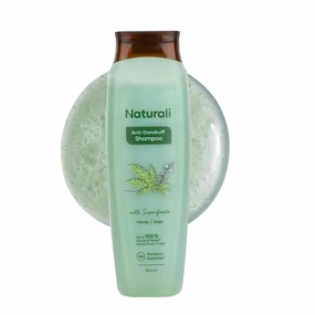 Na.turali Anti Dandruff Shampoo Up To 100% Relief with Salicylic Acid | No Sulfate No Paraben | Anti Dandruff Shampoo for Man & Women | 370 ml