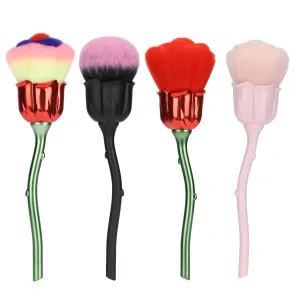 Nail Dust Brush Elegant Rose Brush Nail Dust Cleaning Brush Nail Cleaning Dust Removal