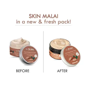 Nat Habit Double Cocoa Moisturiser, Skin Malai, Body Cream, Body Butter, Cold Cream Winter | Extreme Dry Skin, 48 HR Moisture, Shea, Cocoa Butter, Milk, Body Lotion - 4.23 Oz