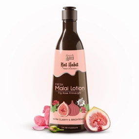 NAT.HABIT Fresh Whipped Body.Lotion, Fig Rose PrimaLight Fresh.Malai Lotion, For Skin Brightening & 24HR Moisture Protection