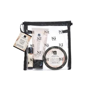 Natural Inspirations Coconut Ambre Vanille Body Care Trio Gift Set in Travel Bag
