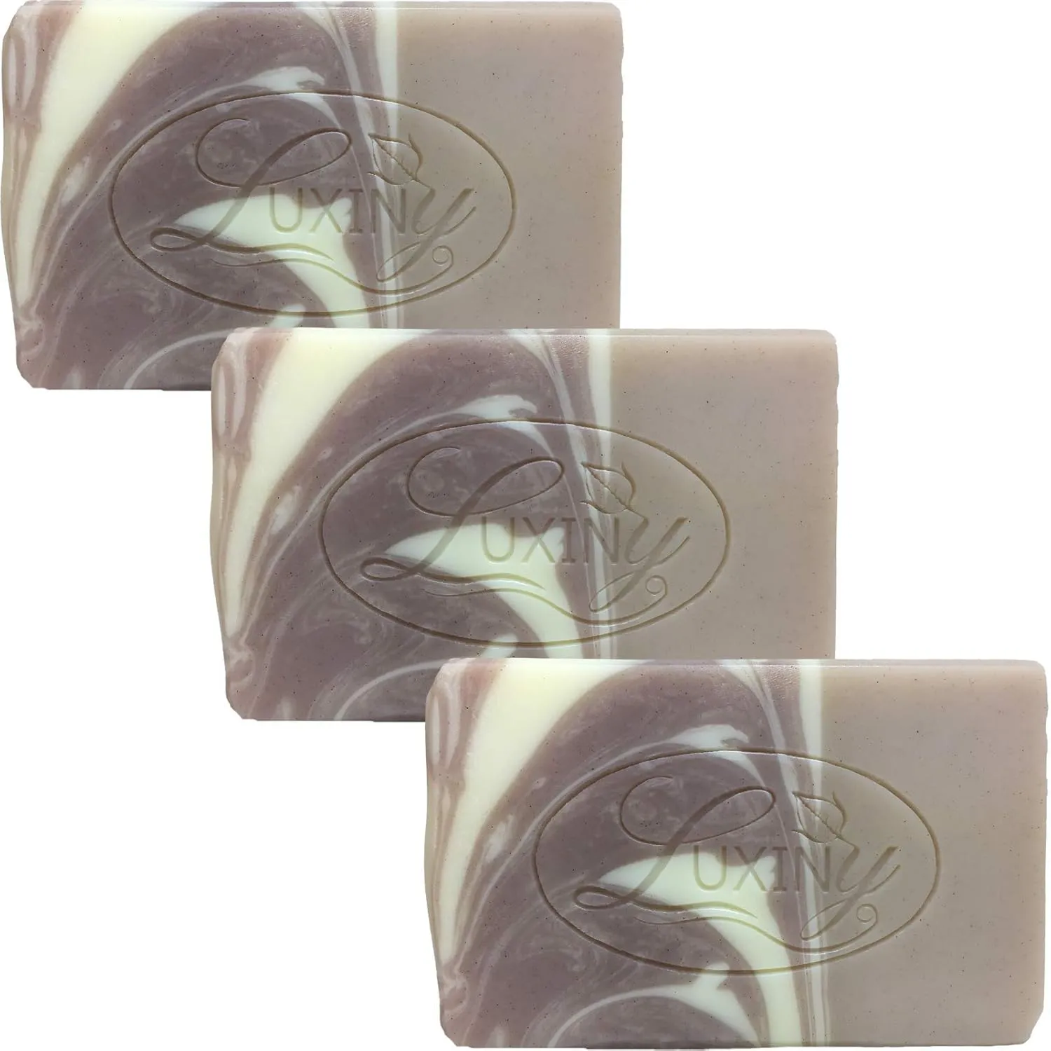 Natural Soap Bar, Rosemary Lavender Handmade Body Soap and Bath Soap Bar is Palm Oil Free, Vegan Castile Soap with Essential Oil for All Skin Types Including Sensitive Skin (3 Pack)
