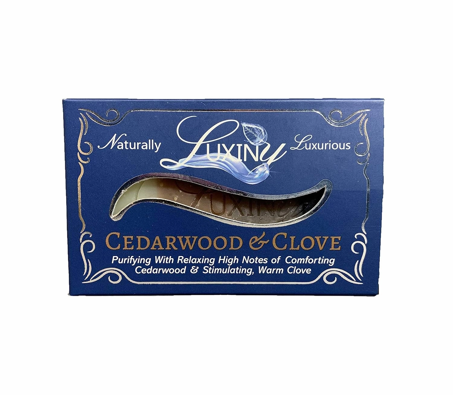 Natural Soap Bar Luxiny Cedarwood & Clove Handmade Body Soap and Bath Soap Bar is Palm Oil Free, Moisturizing Vegan Castile Soap with Essential Oil for All Skin Types Including Sensitive Skin (3 Pack)