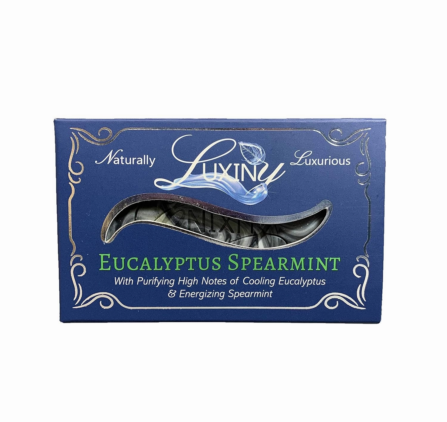 Natural Soap Bar, Luxiny Eucalyptus Spearmint Handmade Body Soap and Bath Soap Bar is a Palm Oil Free Vegan Castile Soap with Essential Oils & Charcoal for All Skin Types especially oily skin (3 Pack)