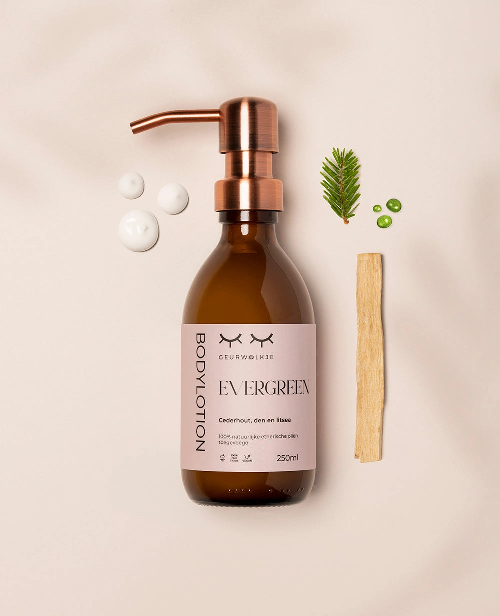 Natuurlijke bodylotion - Evergreen - 250 en 500 ML