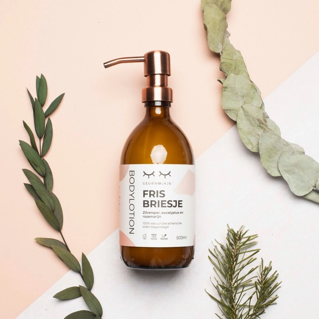 Natuurlijke bodylotion - Fris Briesje - 250 en 500 ML