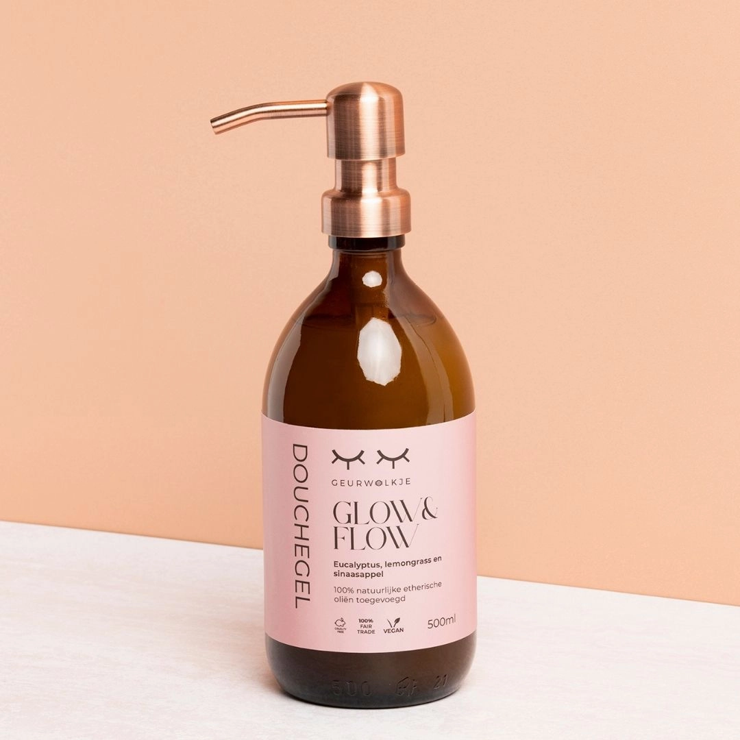 Natuurlijke douchegel - Glow & Flow -  250, 500, 1000 ML