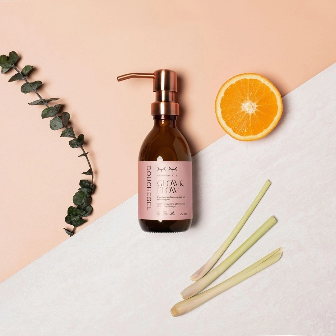 Natuurlijke douchegel - Glow & Flow -  250, 500, 1000 ML