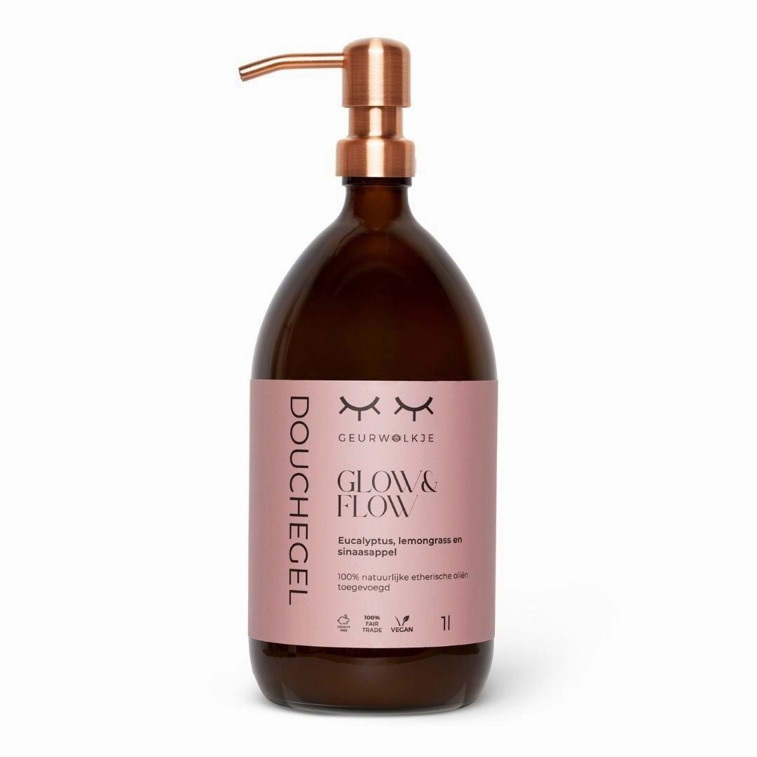 Natuurlijke douchegel - Glow & Flow -  250, 500, 1000 ML