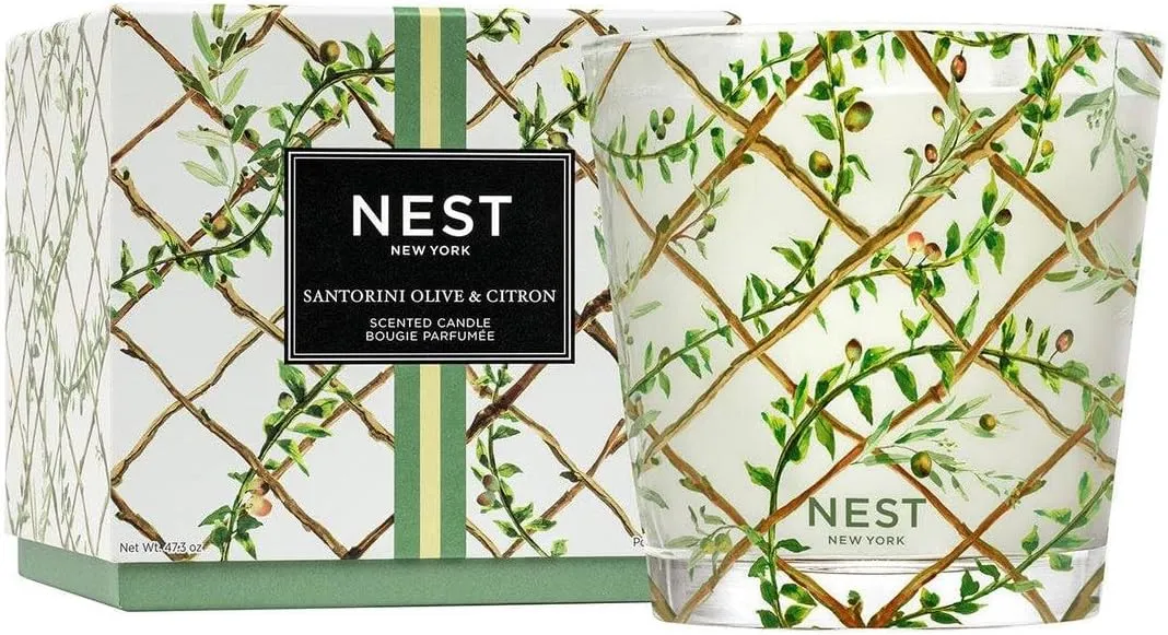 NEST New York Santorini Olive & Citron Decorative Luxury Candle 43.7 oz