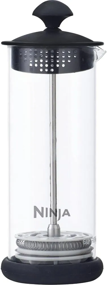 Ninja Coffee Bar Easy Milk Frother with Press Froth Technology, 5 oz. Clear/Black