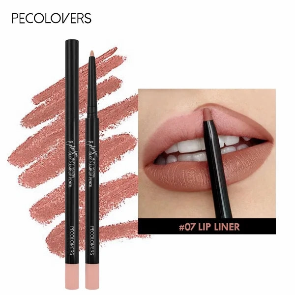 Nude Velvet Matte Lipstick – Long-Lasting, Waterproof, Non-Stick Lip Glaze with Lip Liner Pencil