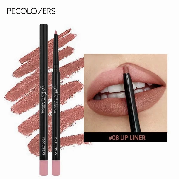 Nude Velvet Matte Lipstick – Long-Lasting, Waterproof, Non-Stick Lip Glaze with Lip Liner Pencil