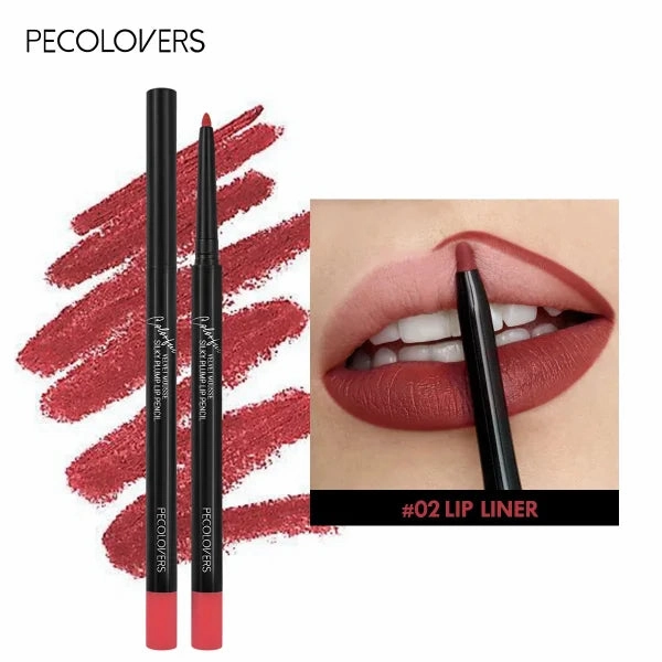 Nude Velvet Matte Lipstick – Long-Lasting, Waterproof, Non-Stick Lip Glaze with Lip Liner Pencil