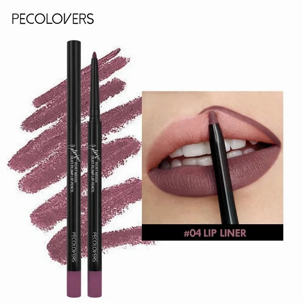 Nude Velvet Matte Lipstick – Long-Lasting, Waterproof, Non-Stick Lip Glaze with Lip Liner Pencil