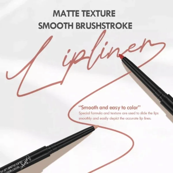 Nude Velvet Matte Lipstick – Long-Lasting, Waterproof, Non-Stick Lip Glaze with Lip Liner Pencil