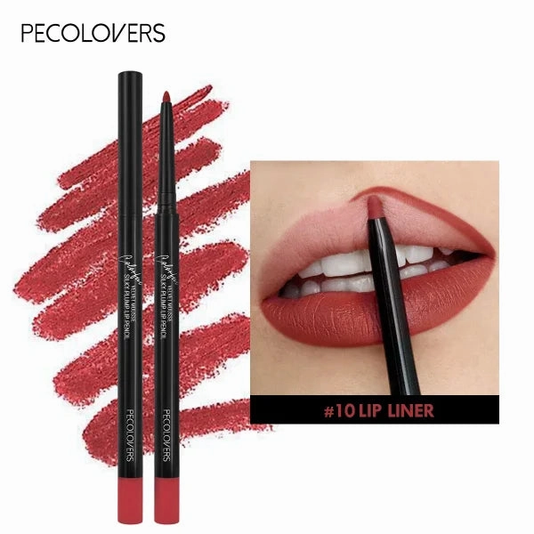 Nude Velvet Matte Lipstick – Long-Lasting, Waterproof, Non-Stick Lip Glaze with Lip Liner Pencil