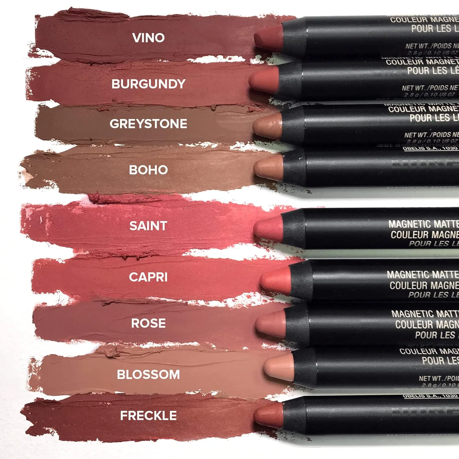 Nudestix Magnetic Matte Lip Color, Lipstick   Lip Liner   Lip Stain, 3-in-1Multi Use Makeup Pencil, Long Lasting Pigment, Kiss Proof, Smudge Proof, Waterproof, Bold Nude Looks