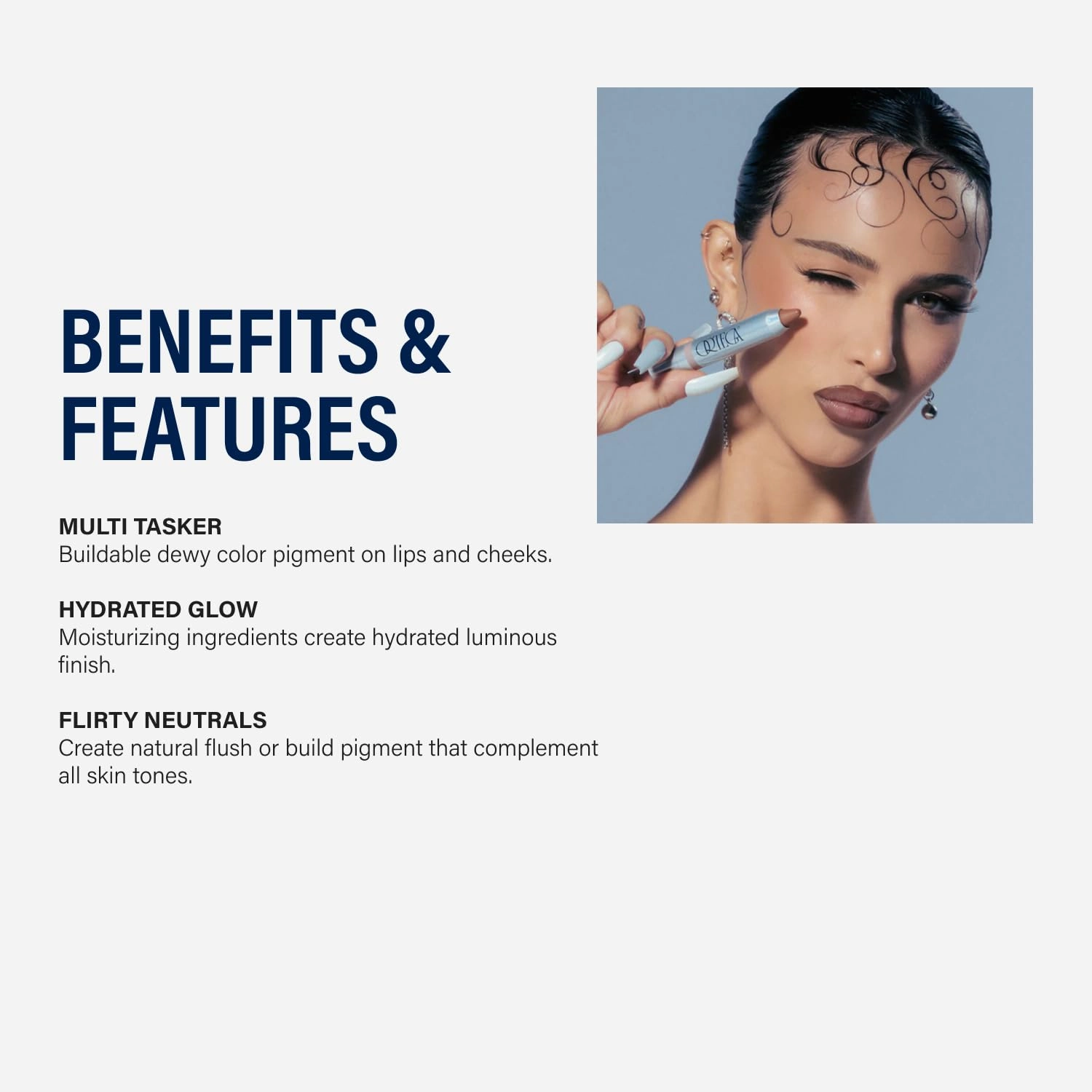 Ortega Beauty Color Stick By Etienne Lightweight, Buildable Makeup for Cheeks and Lips, Subtle Sheen Finish