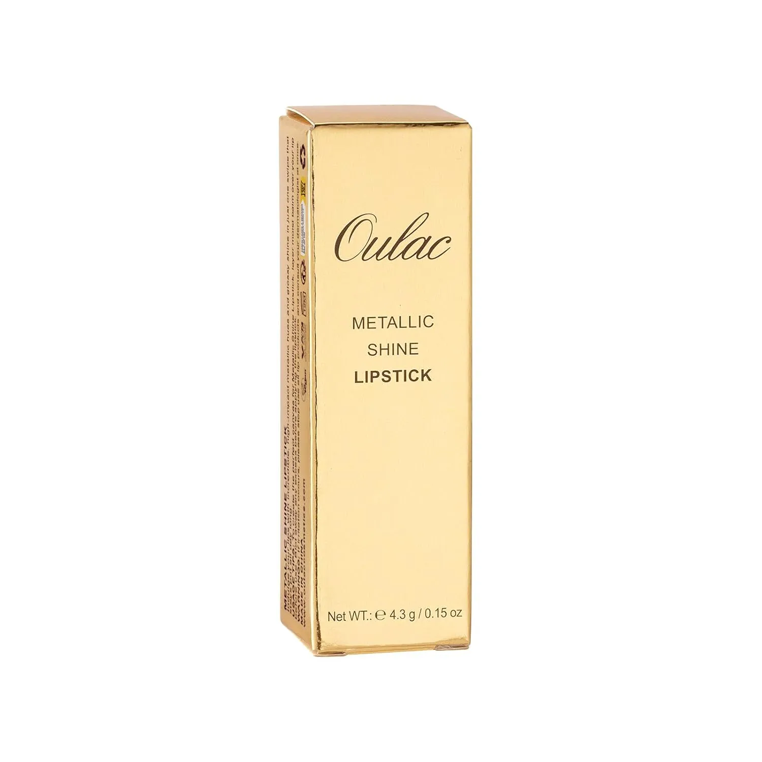 Oulac Metallic Brown & Nude Lipstick Set - 2PCS Vegan Lightweight Hydrating Formula with High Impact Lip Color for Full Coverage Lip Makeup, Christmas Gifts for Women, 08 10