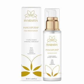 Panchpushp - The Ancient Skin Hydration Lotion For Face - Natural ingredients | Hydrates dull and dry skin upto 8 hours | Non-greasy, lightweight, and dewy finish (Moisturizer, 50 Ml)