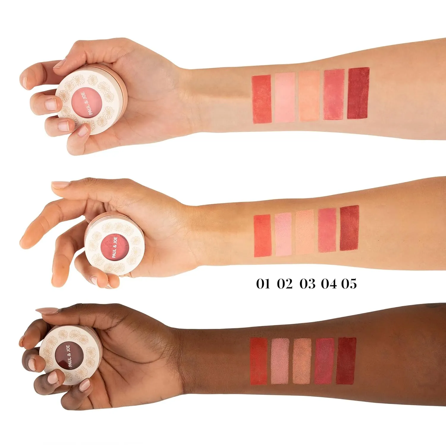 Paul & Joe Gel Blush, Bright and Buildable Blush Makeup, Water-Based Gel Makeup Blush with Hydrating Oils for Dewy, Radiant Finish, Garnet and Wine Red Cheek Tint, 05 Sommeliere, 0.71 oz