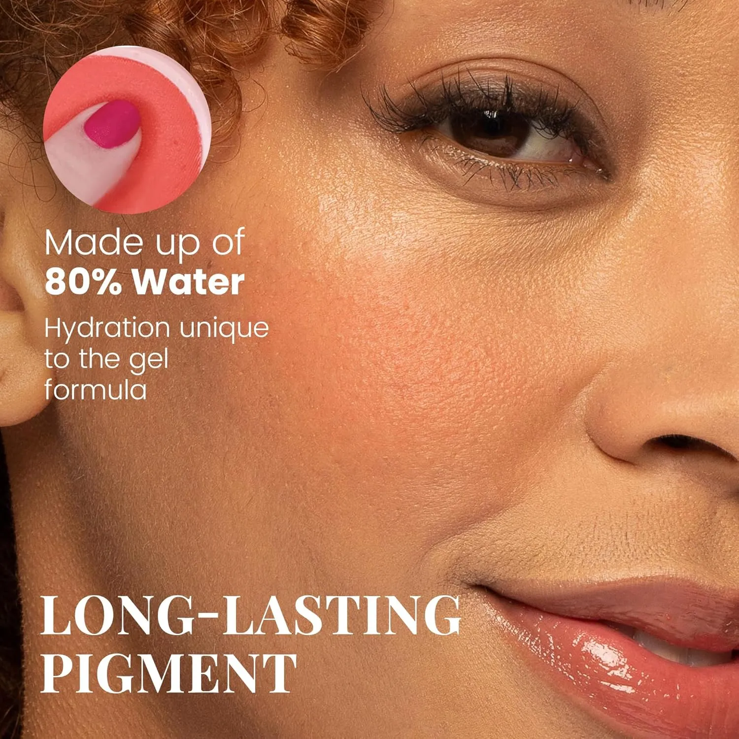 Paul & Joe Gel Blush, Bright and Buildable Blush Makeup, Water-Based Gel Makeup Blush with Hydrating Oils for Dewy, Radiant Finish, Pink Rose Cheek Tint, 04 Raspberry Coulis, 0.71 oz