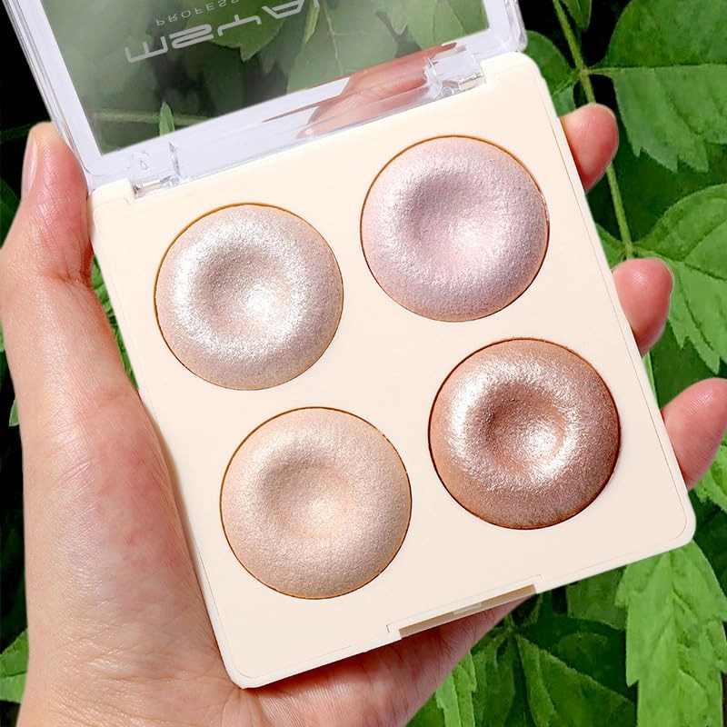 Pearlescent Eye Shadow and Blush Palette, 4 Eye Shadows and Blush, Multicolor (03), 1 Ounce (Pack of 1)