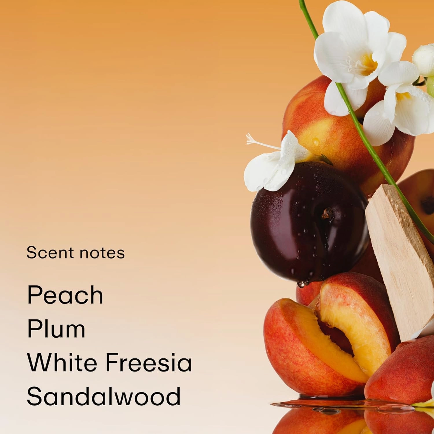 PHLUR Peach Skin Body Mist - Hair & Body Mist Fragrance - Peach, Plum, Bergamot, Milky Sandalwood & White Freesia Body Spray