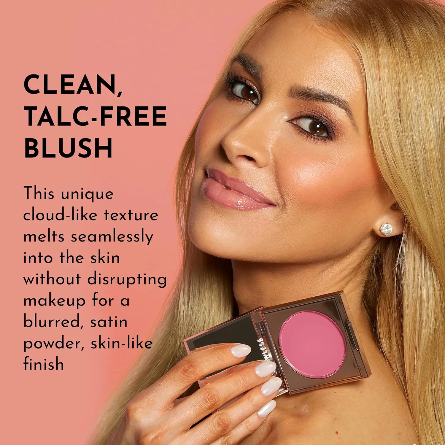 Pinch My Cheeks Soft-Blur Cream Blush - Duchess - Premium Blush with Natural Ingredients to Re-Energize and Protect the Skin While Imparting a Soft, Cloudy Finish - 0.18 oz