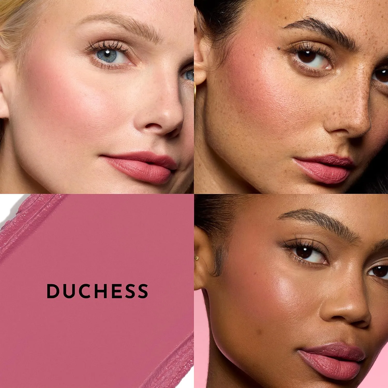 Pinch My Cheeks Soft-Blur Cream Blush - Duchess - Premium Blush with Natural Ingredients to Re-Energize and Protect the Skin While Imparting a Soft, Cloudy Finish - 0.18 oz