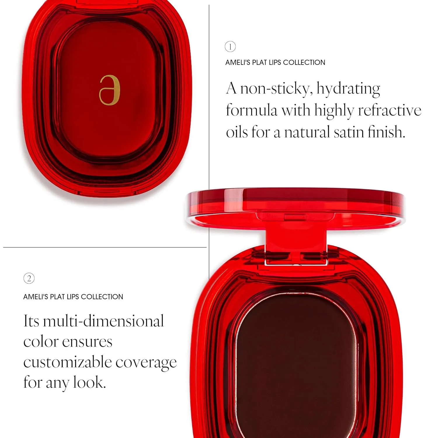 PLAT LIPS 914 VAMPIRE, Lip & Cheek, Lightweight, Naturally Dewy  Glowy Finish, Blendable & Buildable Formula (1.2g, 0.003 oz.)