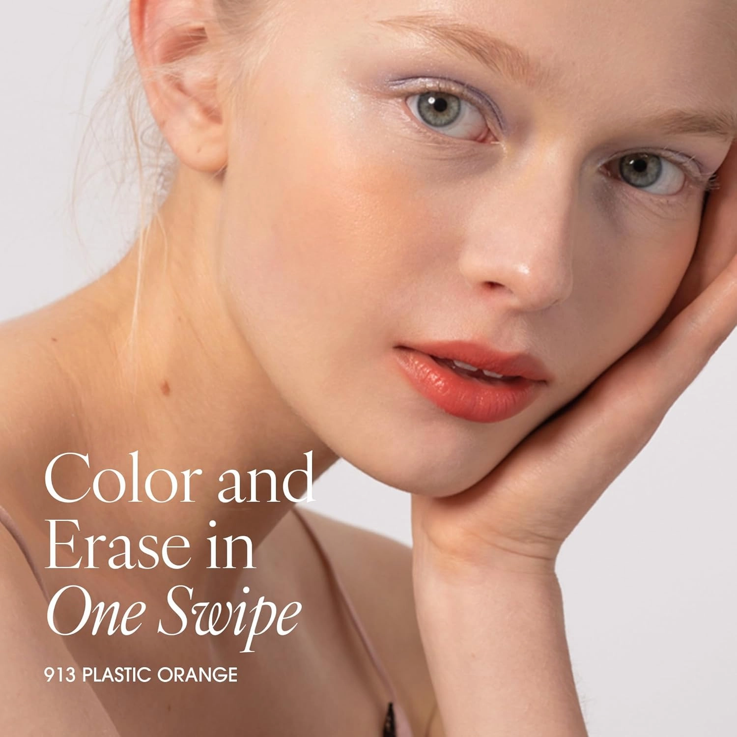 PLAT LIPS 913 PLASTIC ORANGE, Lip & Cheek, Lightweight, Naturally Dewy  Glowy Finish, Blendable & Buildable Formula (1.2g, 0.003 oz.)