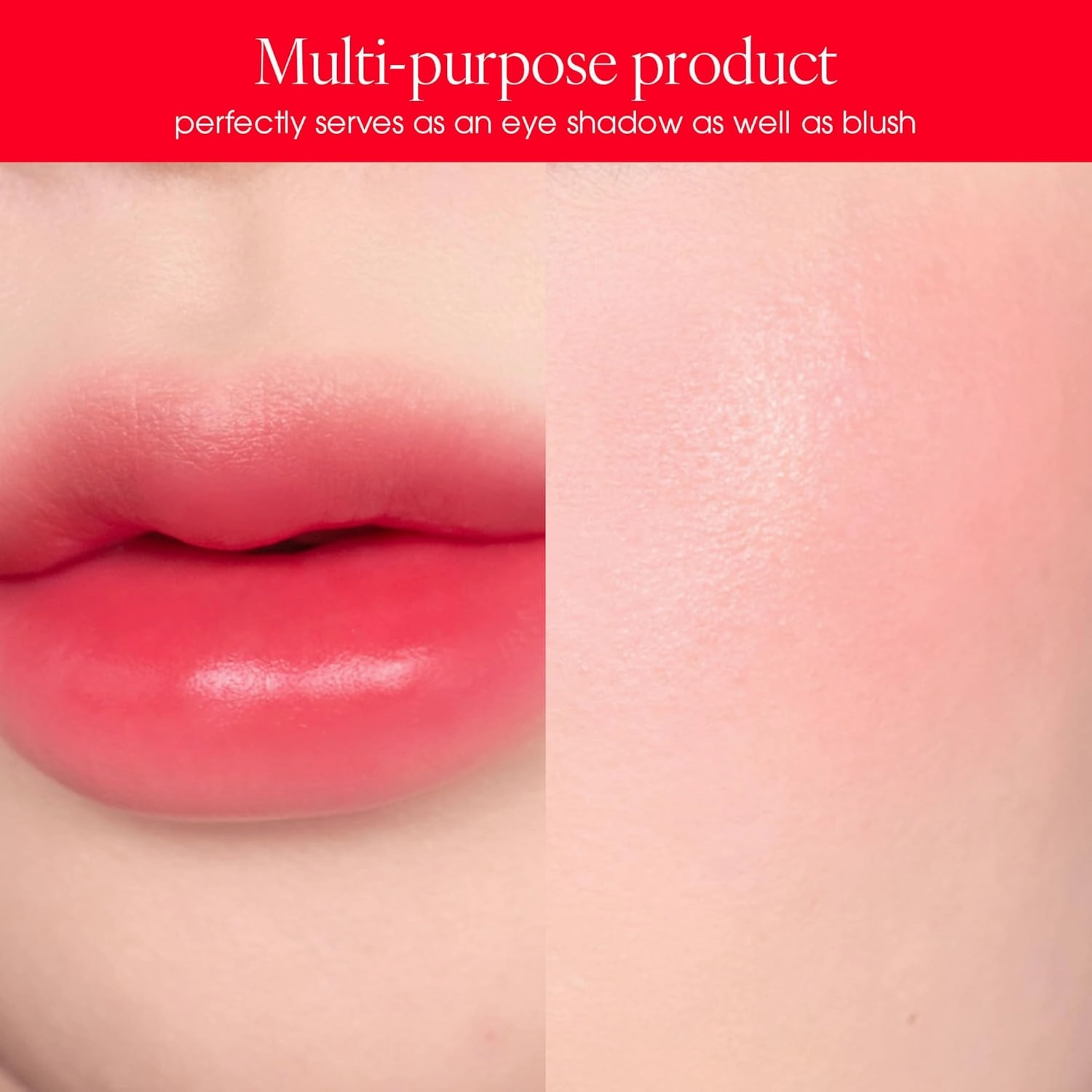 PLAT LIPS 918 CHERRY CANDY, Lip & Cheek, Lightweight, Naturally Dewy  Glowy Finish, Blendable & Buildable Formula (1.2g, 0.003 oz.)
