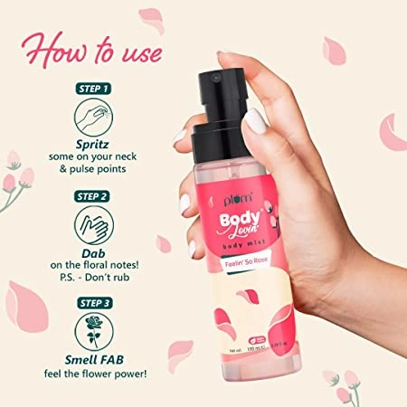 Plum BodyLovin Feeling So Rose Body Mist Rose Fragrance | - 100 ml