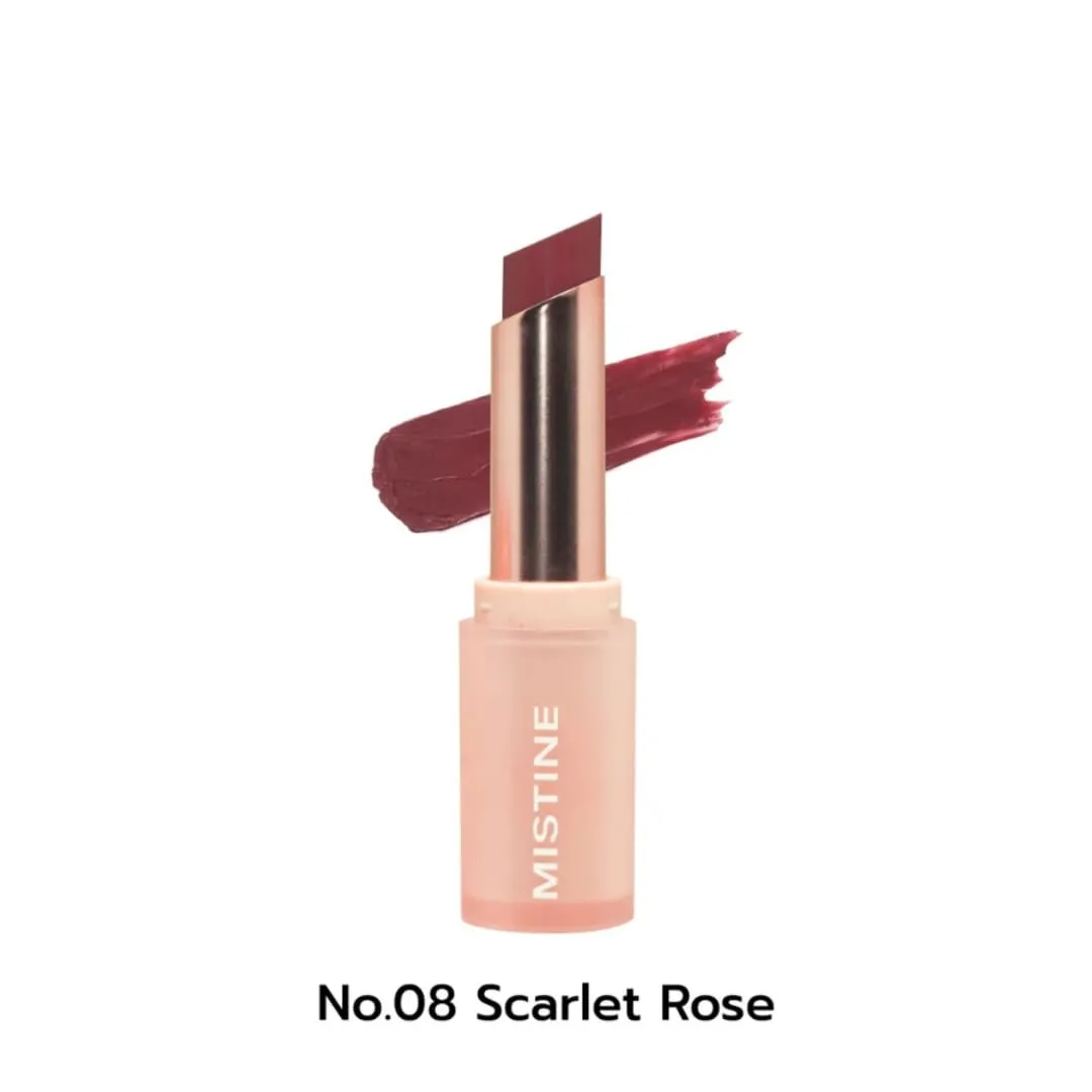 Pretty Me Semi Matte Lipstick – 3.5g Velvet Finish, Smooth & Blurring Lip Lines (08 Scarlet Rose)