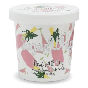 Primal Elements Sugar Scrub, Exfoliating Sugar Whip, Body Cleanser & Moisturizer, Rose All Day, 10 oz Package