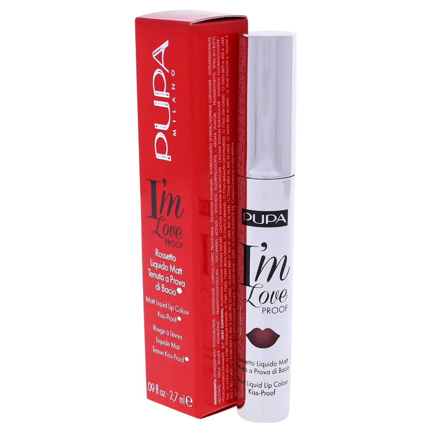 Pupa Milano I Am Love Proof Matt Liquid Lip Color - 003 Rose Nude for Women - 0.09 oz Lipstick