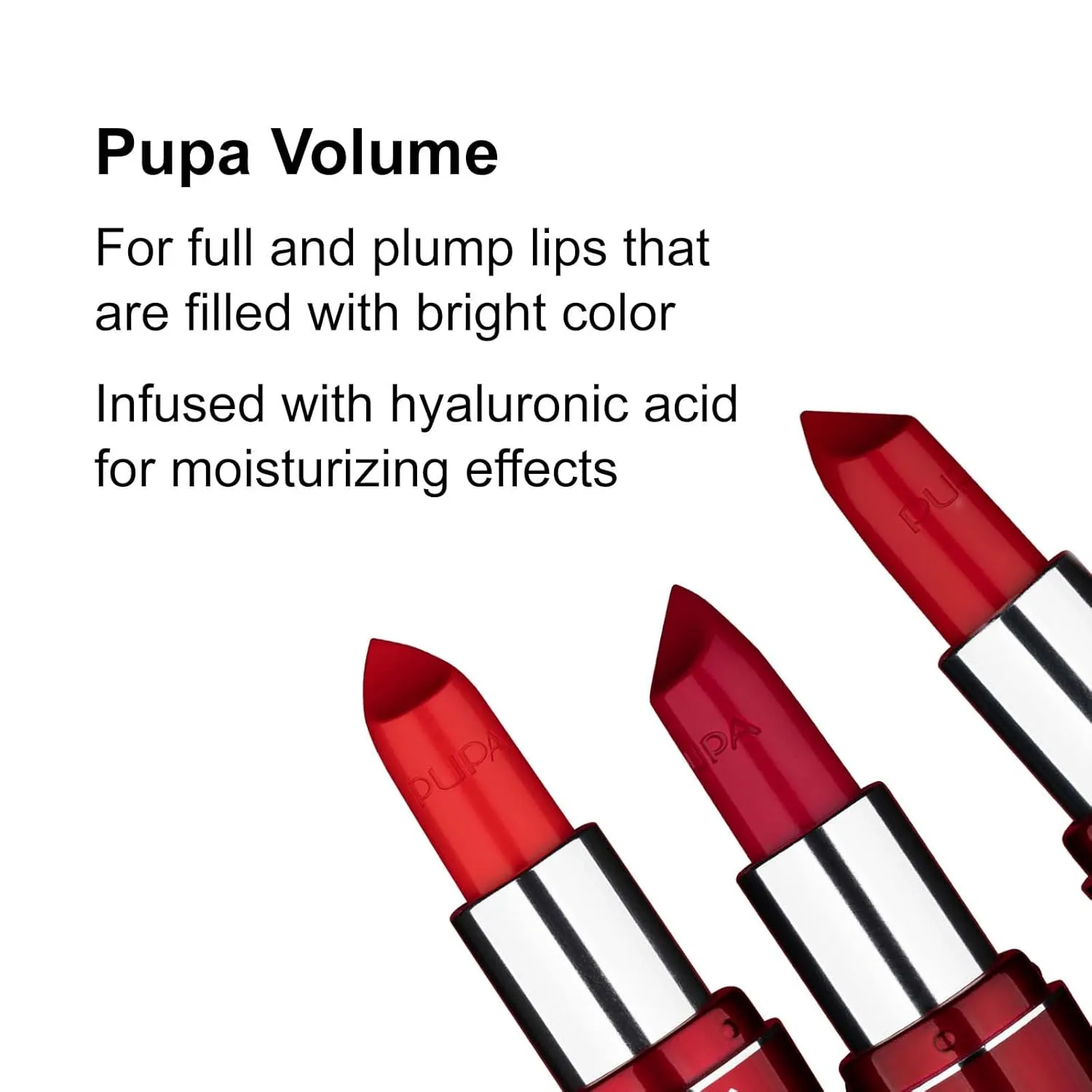Pupa Milano Pupa Volume - Plumping, Hydrating, Cream Formula Lipsticks - Lasting Color That Stays On Lips All Day Long - Lustrous, Flattering Shades For All Complexions - 104 Powder Rose - 0.123 Oz