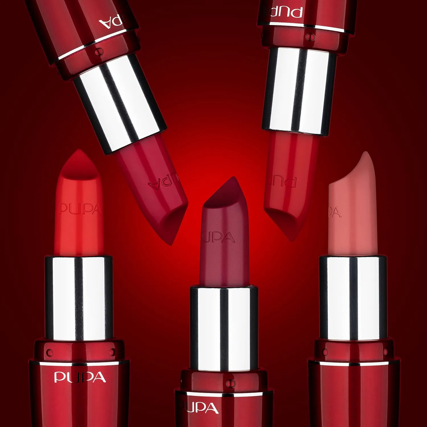Pupa Milano Pupa Volume - Plumping, Hydrating, Cream Formula Lipsticks - Lasting Color That Stays On Lips All Day Long - Lustrous, Flattering Shades For All Complexions - 104 Powder Rose - 0.123 Oz