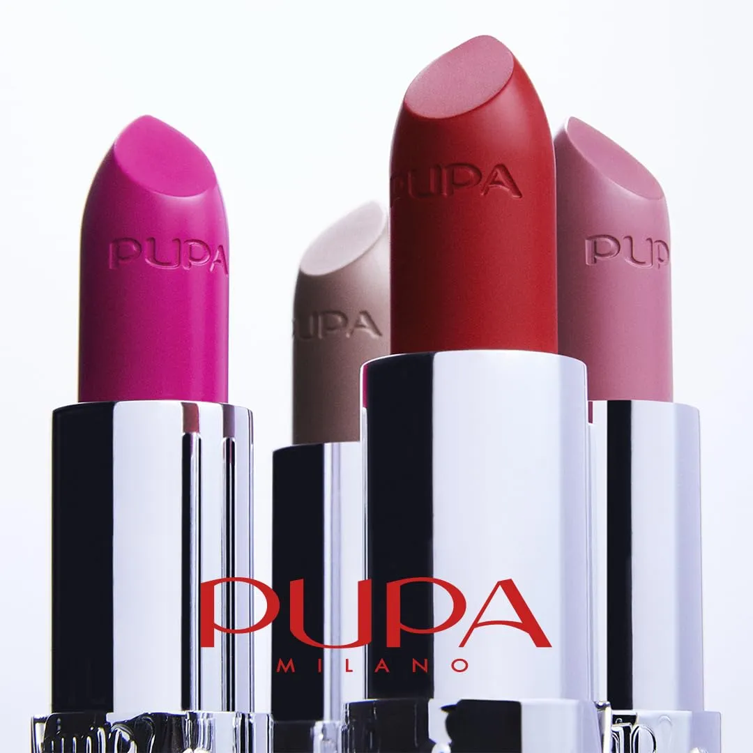 Pupa Milano Vamp! Extreme Colour Lipstick With Plumping Treatment - For Fuller, Defined Lips - Adds Incredible, Deep Color To Lips - Soft Texture Adheres Perfectly - 205 Iconic Nude - 0.123 Oz