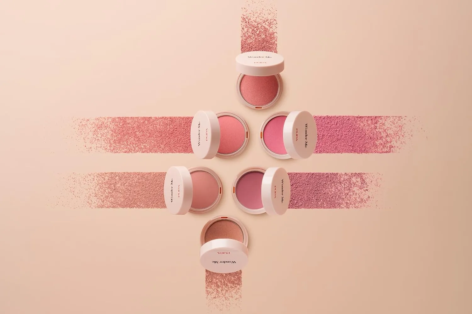 Pupa Milano Wonder Me Blush, 006 First Kiss, Radiant, 0.141 oz - Smooth Texture - Blends Easily - No Powdery Effect - Talc-Free - Paraben-Free - Enriched with Hyaluronic Acid - Powder Make Up