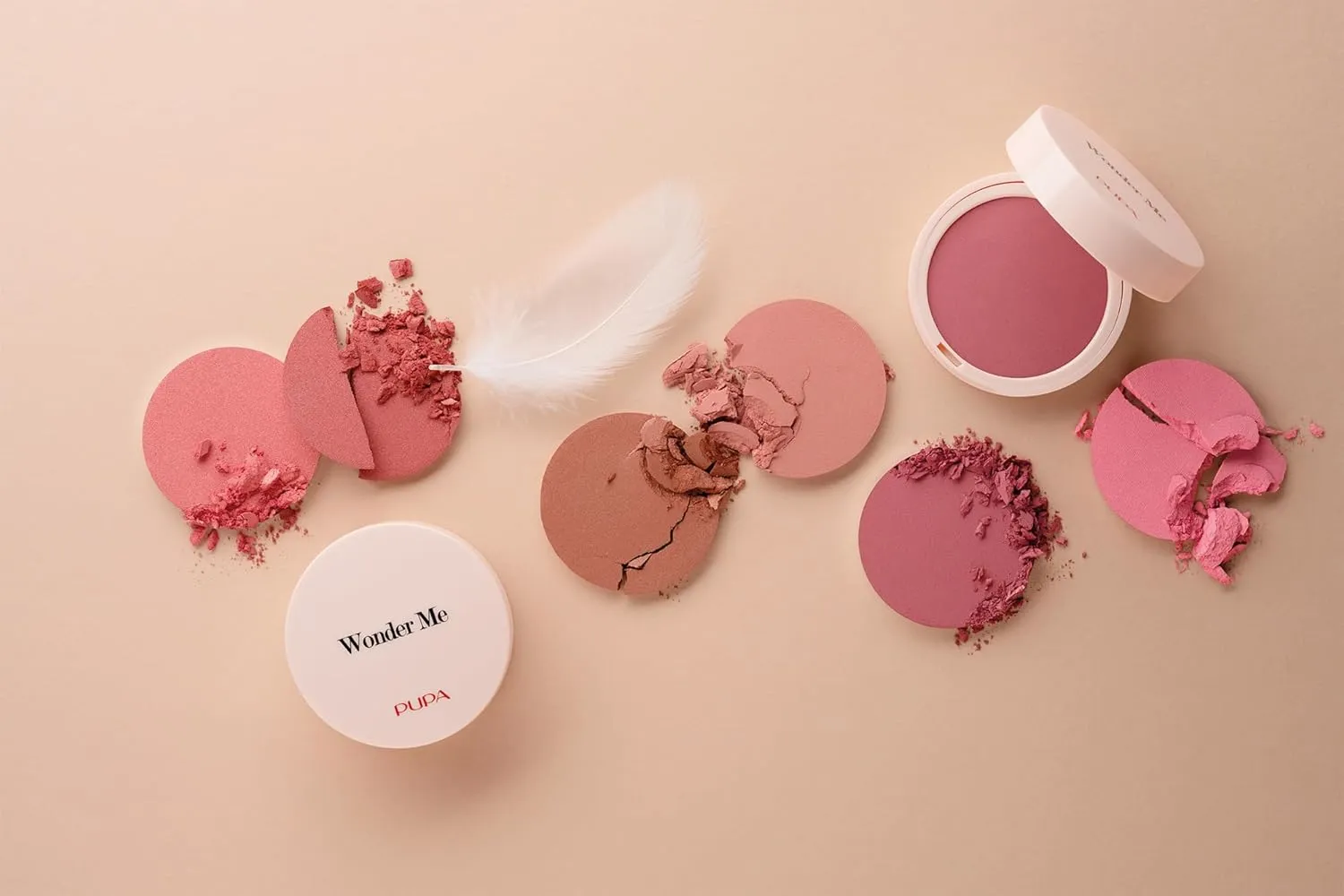 Pupa Milano Wonder Me Blush, 006 First Kiss, Radiant, 0.141 oz - Smooth Texture - Blends Easily - No Powdery Effect - Talc-Free - Paraben-Free - Enriched with Hyaluronic Acid - Powder Make Up